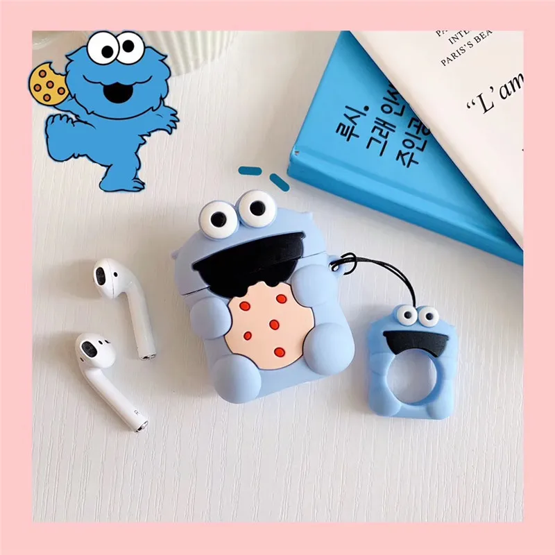 Чехол для AirPods Модный милый чемодан сумка для багажа беспроводной чехол для наушников Apple Airpods 2 защитный чехол с кольцом брелок