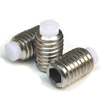 

2pcs M8 Allen POM nylon plunger screws plastic head bead positioning screw grup stop buffer bolts stainless steel 6mm-50mm long