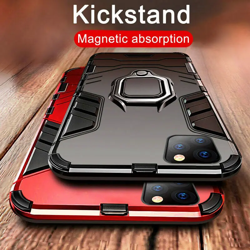 Для iPhone 11 Pro Max iPhone XS XR X 8 7 6 6s Plus держатель кольцо Гибридный Броня силиконовый чехол для задней панели телефона