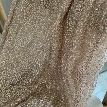 Розовая золотая бусина кружевная ткань, французская бусина кружевная ткань с матовыми блестками, тяжелая бусина кружевная ткань, Бисероплетение Тюль кружевная ткань