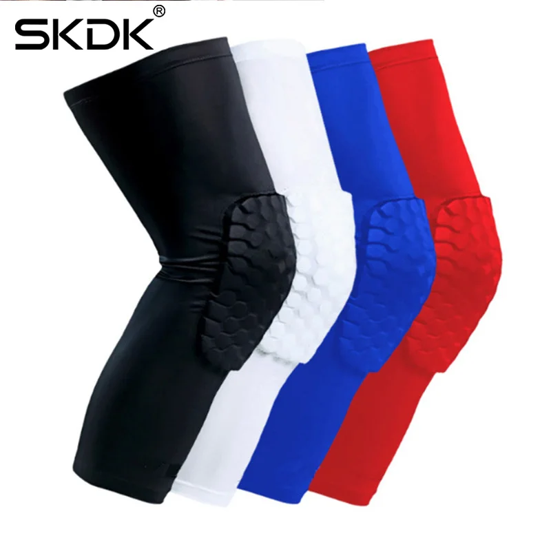 SKDK 1 шт. эластичный баскетбольный наколенник ударопрочный с длинными рукавами и