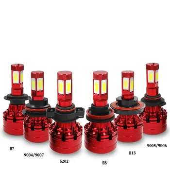 

High Bright 300W 4-Sides LED Headlight Kit White H4/HB2/9003 H7 H11/8/9 H13 9004/HB1 9005/HB3 9006/HB4 9007/HB5 H16 5202