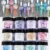 1Set Nail Extension Builder&Dipping &Sculpture POWDER 12 Цветов 3In1 Смешанный Хамелеон Чешуйчатый Резной ПОРОШОК Для маникюра Nail Art