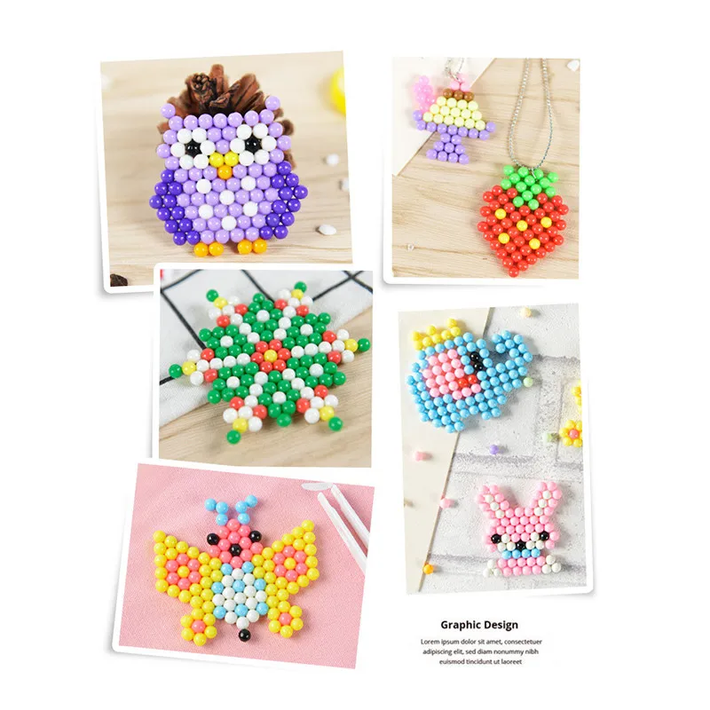 30 Colors 13500pcs Water Beads Spray Magic Beads Kit Ball Beads Puzzle Game Fun DIY 3D Puzzle Educational Toys For Children Gift