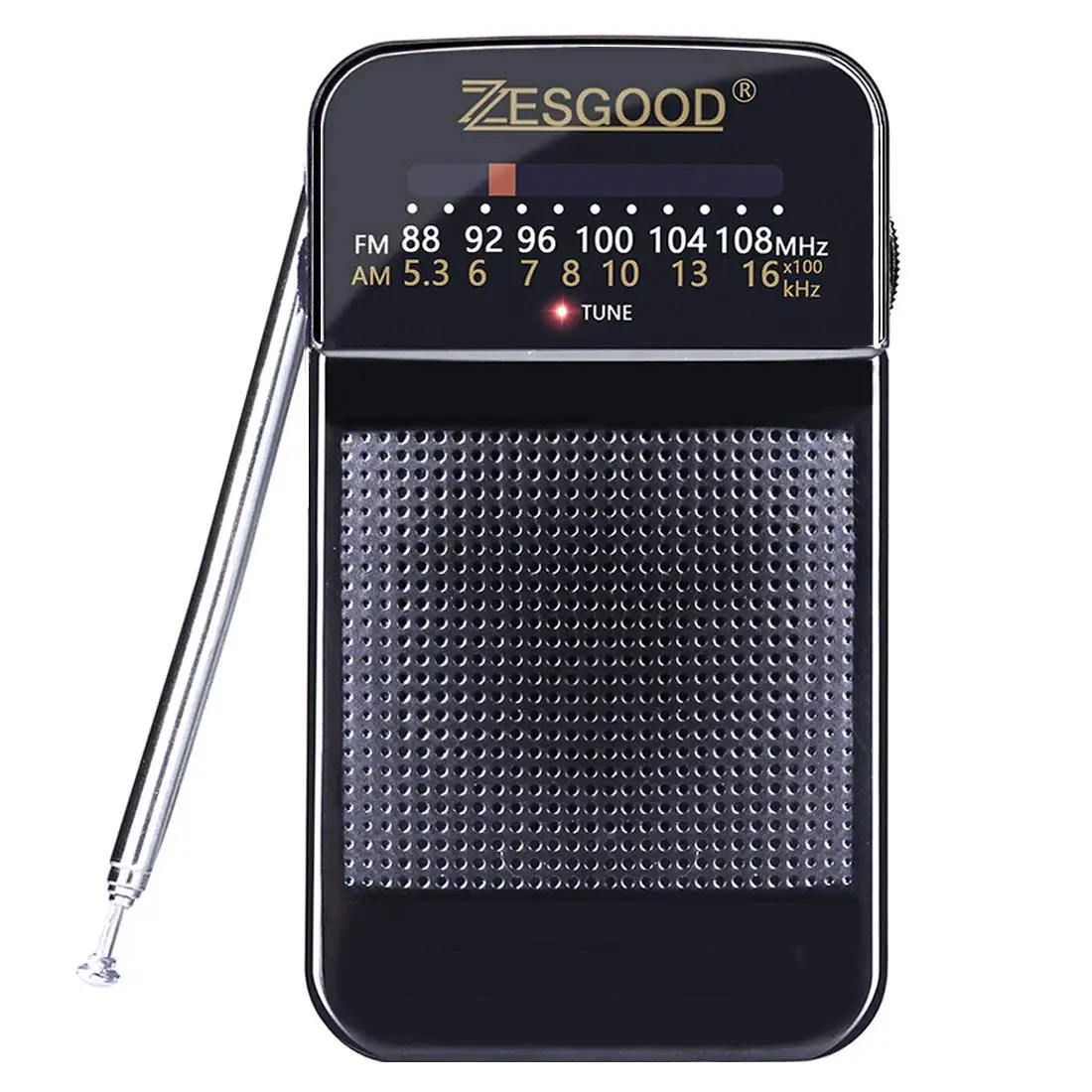 

Portable Radio AM FM Radio for Walking Hiking Camping Powered by 2AA Battery