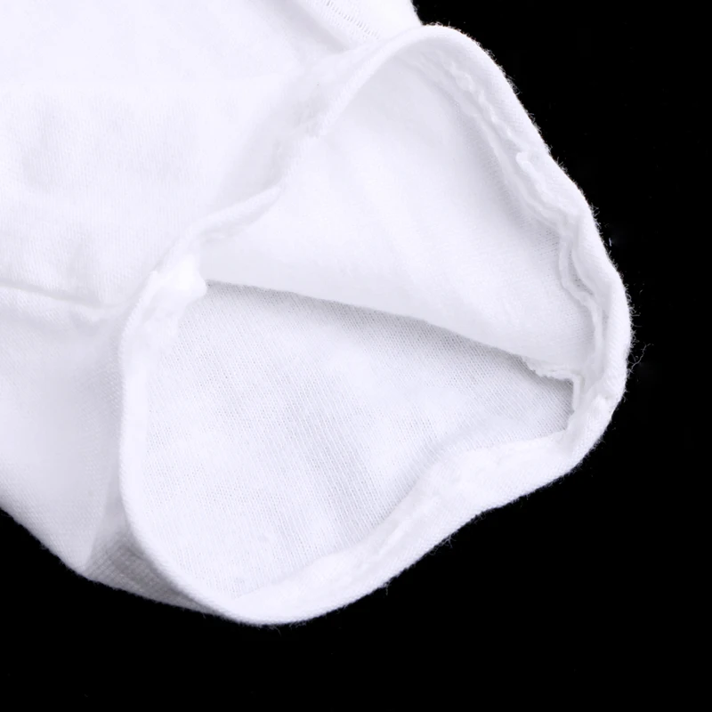 1 Pair White Cotton Blend Gloves for Inspection Work Coin Jewelry Lightweight Safely Security Working Labor Gloves