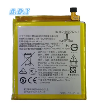 

Original HE319 2650mAh Battery For For Nokia 3 TA-1020 1028 1032 1038 Lithium Polymer Batteries