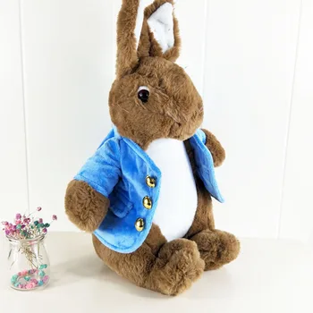 

Baby Kid Stuffed rabbit animals Toy Children Plush Toys rabbit wear blue clothes Gift