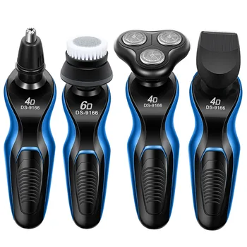 

Men Razor Shaver Grooming Beard Nose Trimmer Bathroom Multifunctional Travel Waterproof Cordless USB Rechargeable 4 In1
