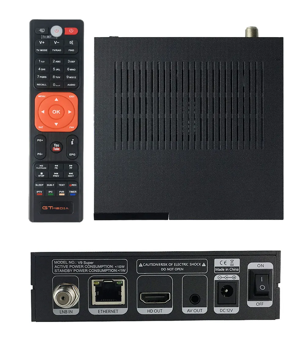 Genuine GTmedia V9 Super Satellite Receiver Freesat V8 Super Upgrade  with 2 Year EU&spain poland CCcam Cline SatelliteTV Box