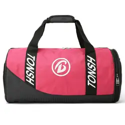 Спортивная сумка большой Ёмкость обувь сумка для Фитнес Для женщин Водонепроницаемый цилиндрическая сумка Для мужчин сумка на одно плечо