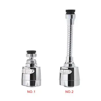 

Tap Anti-Splash Nozzle Extender 360 Degree Swivel Water Saving Pressurized Faucet Sprayer Extension Device
