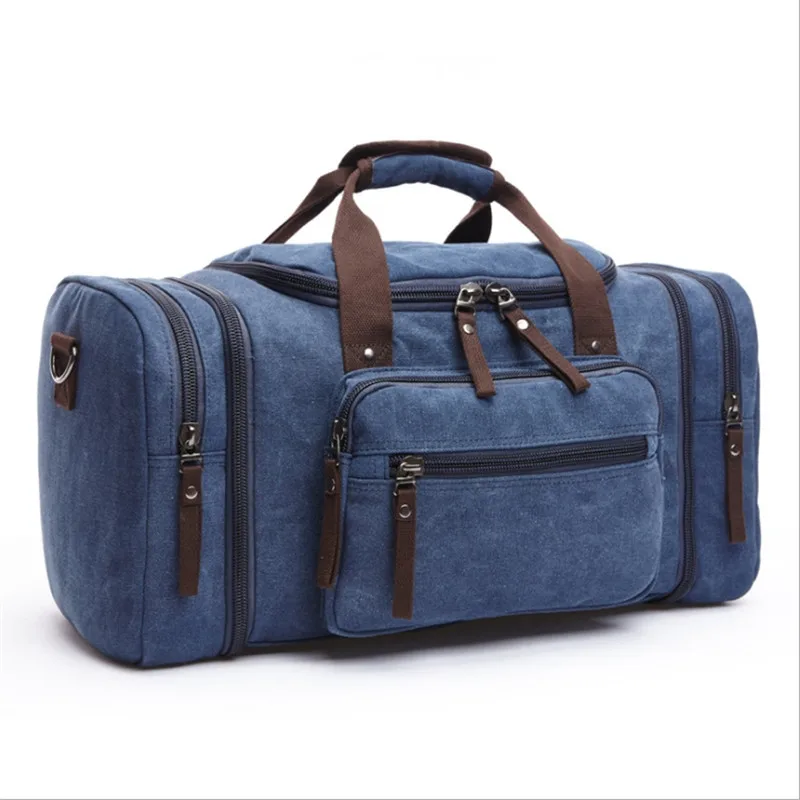 

Mens Canvas Travel Duffel Bag Male Large Capacity Travel Organizer Hand Luggage Bags Tote Carry On Packing Cubes Weekend Bag