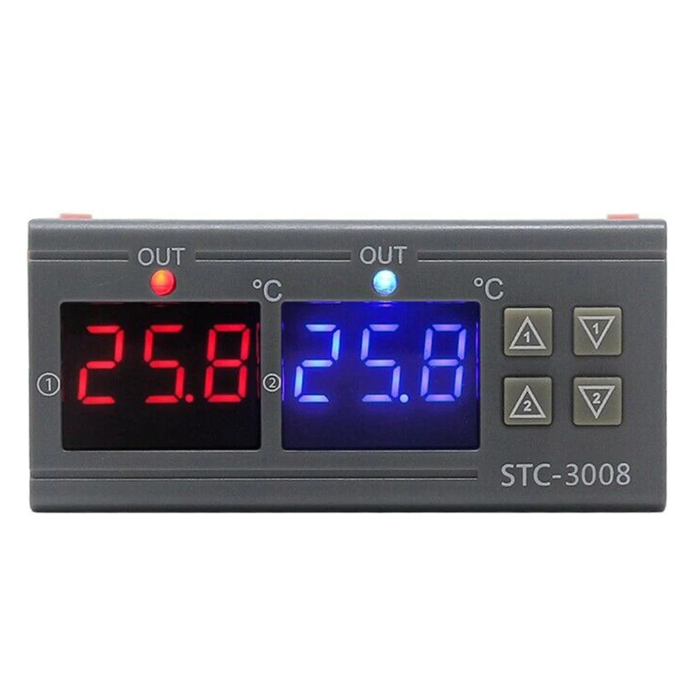 Датчик сигнального устройства STC-3008 механический термостат нагреватель регулятор температуры переключатель подключения измерения компактный шкаф