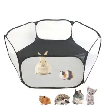 

Small Pets Fence Outdoor Indoor Folding Pet Cage Tent for Hamster Chestnut