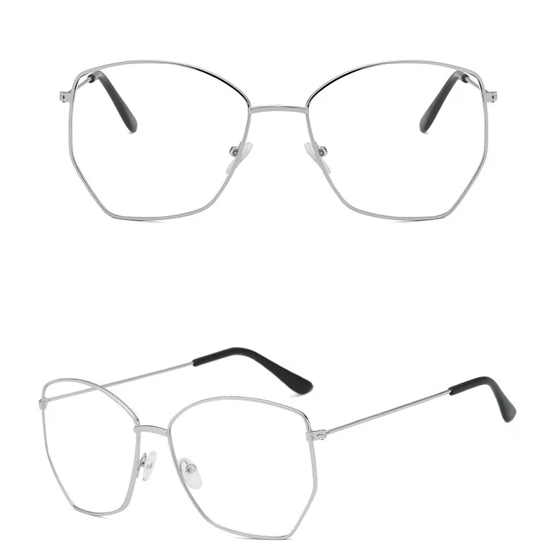 TTLIFE Модные металлические неправильный многоугольник оправа для очков в ретростиле художественные плоские зеркальные оптические очки женские прозрачные линзы очки yjh0331