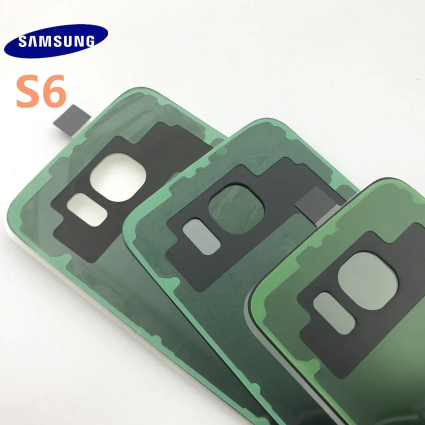 Samsung Galaxy S6 G920 S6 edge G925 S6 plus G928 задняя крышка батарейного отсека Стеклянная Дверь Корпус задняя крышка чехол запасные части