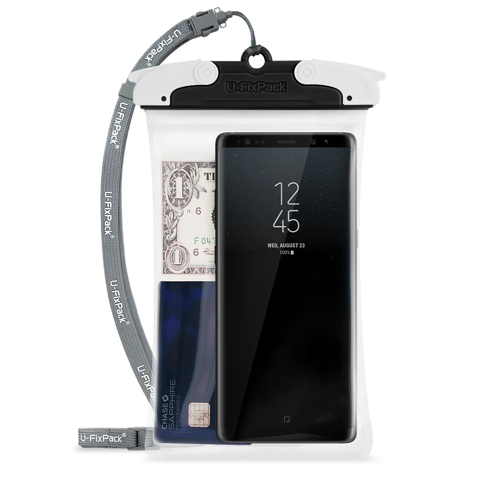 under 6.5 inch Blac Ringke Универсальный U-Fix круглый IPX8 водонепроницаемый чехол - Цвет: under 6.5 inch Blac