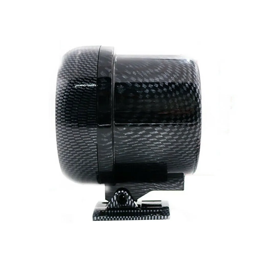 12V Car Carbon Fiber 3.75" Tachometer Tacho Gauge with 7 LED Colors Shift Light 0-8000 RPM for 12V petrol vehicles