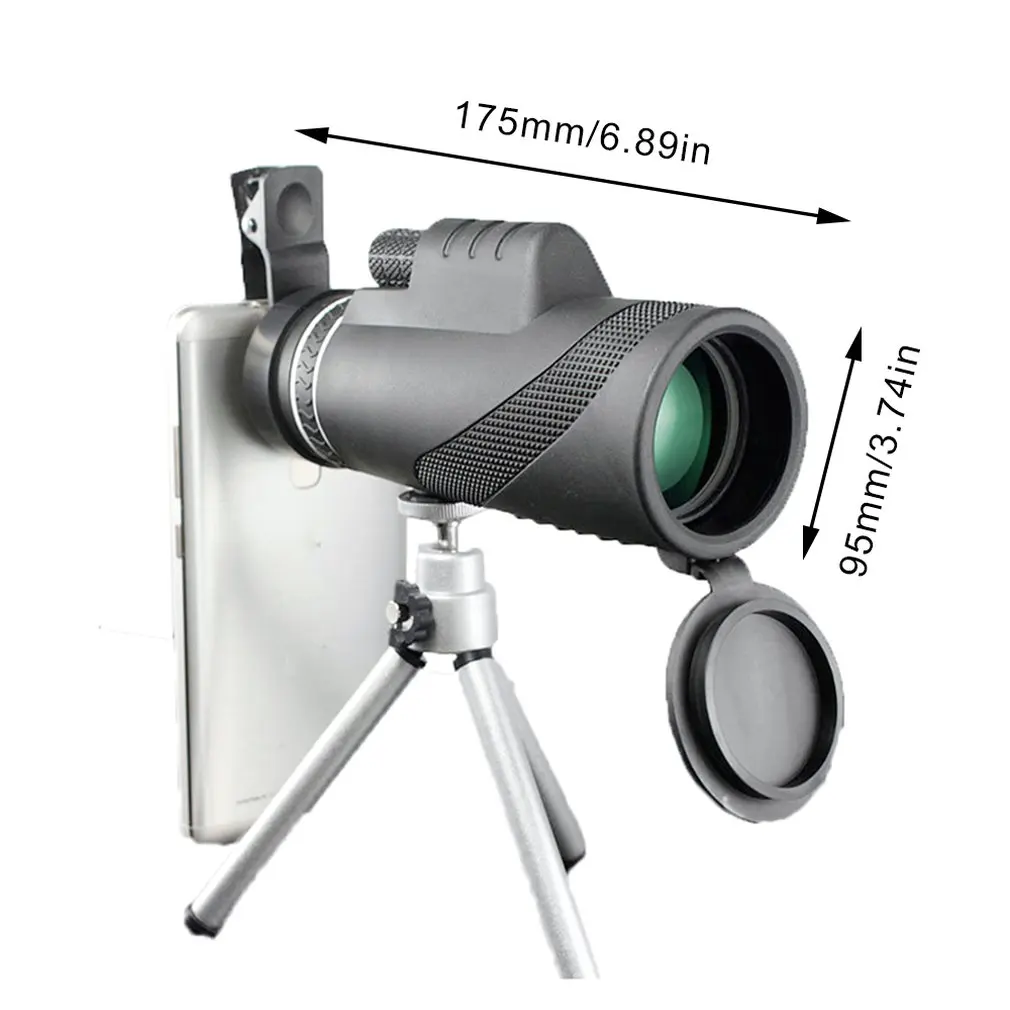 40X60 Monoculars Pick Up Mobile Phone Camera Children High-Definition Night Vision Mini-Vision Glasses Outdoor Portable