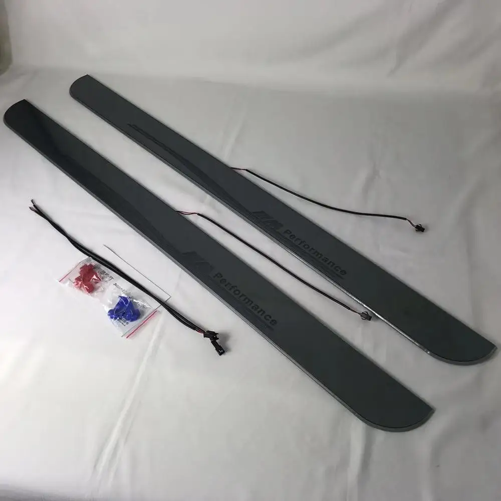  Osmrk led moving door scuff for BMW coupe dynamic door sill plate flat lining overlay guards welcom - 4000047064153