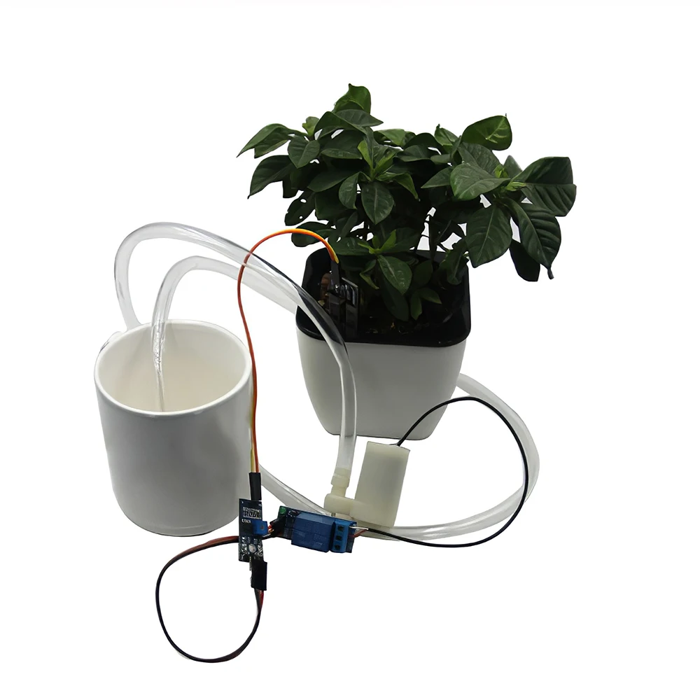 

Garden Water Pump Soil Moisture Detection Garden Drip Watering DIY Automatic Watering Irrigation for Potted Plant Flower System