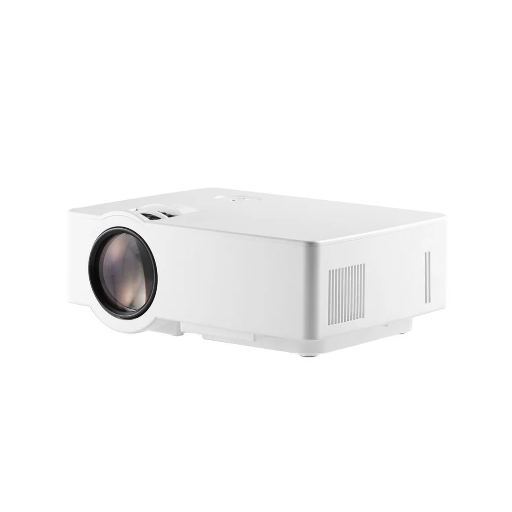 Big Discount CybPj LCD Mini projecteur 1500 LM 1080P Full HD 800*480 vidéo Home Cinema IR télécommande filaire le même écran blanc japonais