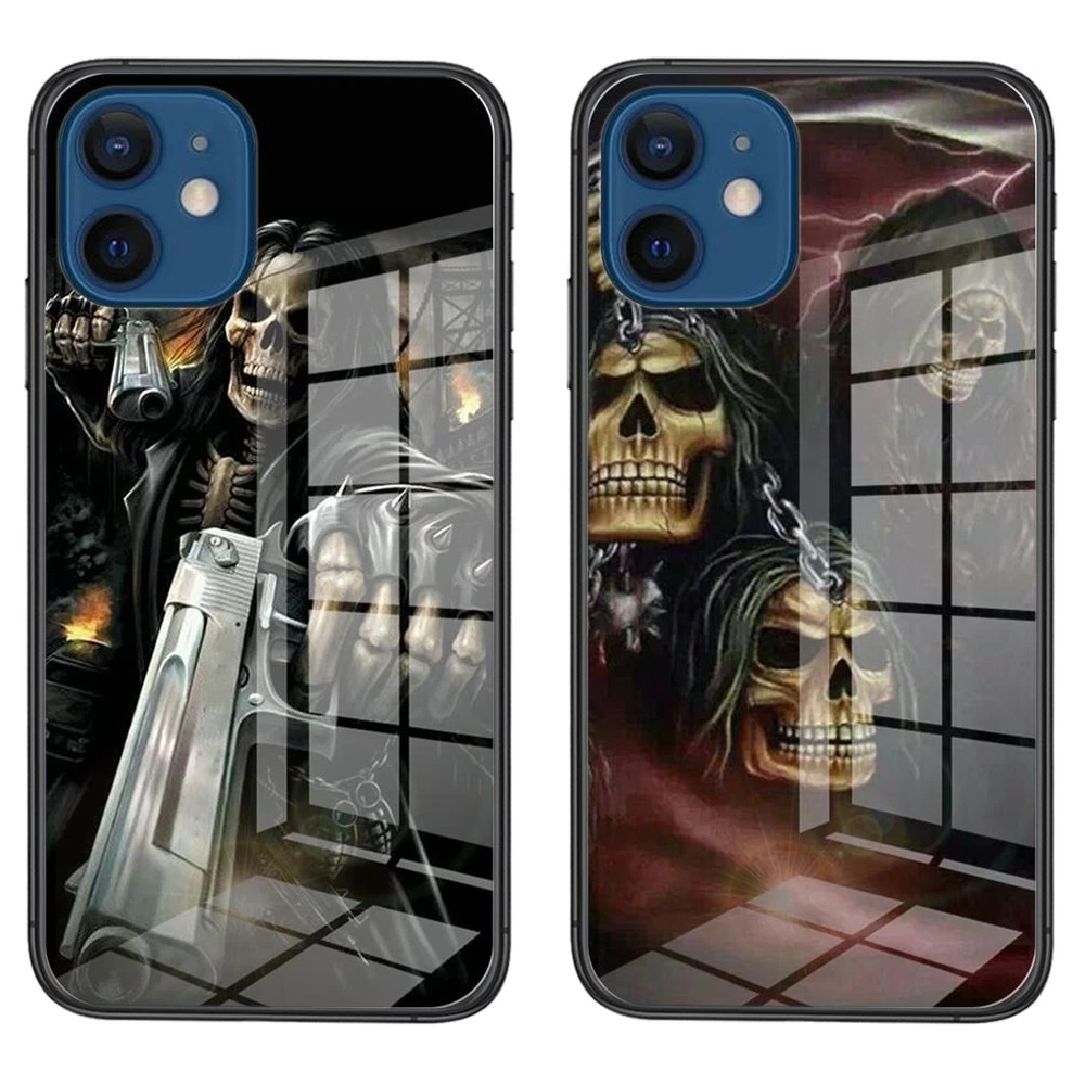 Лидер продаж мягкий чехол для телефона с черепом Grim Reaper Huawei Honor V40 10X Lite 8x9s 10 20 10i 20i 30