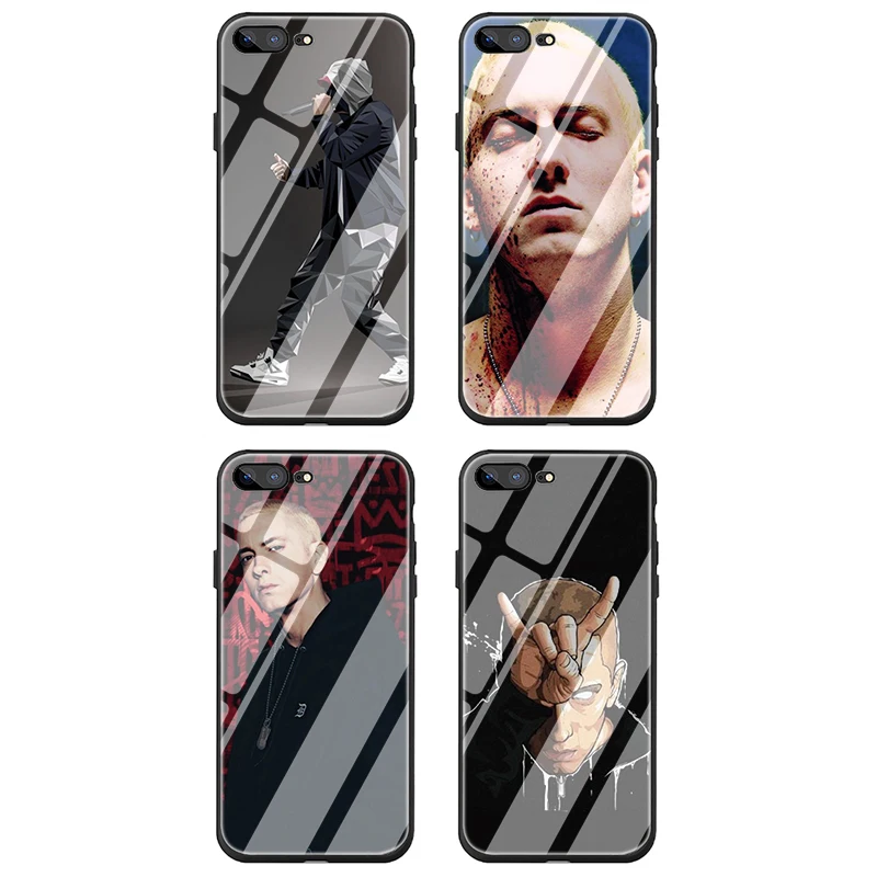 Хоп рэпер Эминем рэп закаленное стекло чехол для телефона чехол для iPhone 5 5S SE 6 6S 7 8 plus X XS XR 11 pro Max