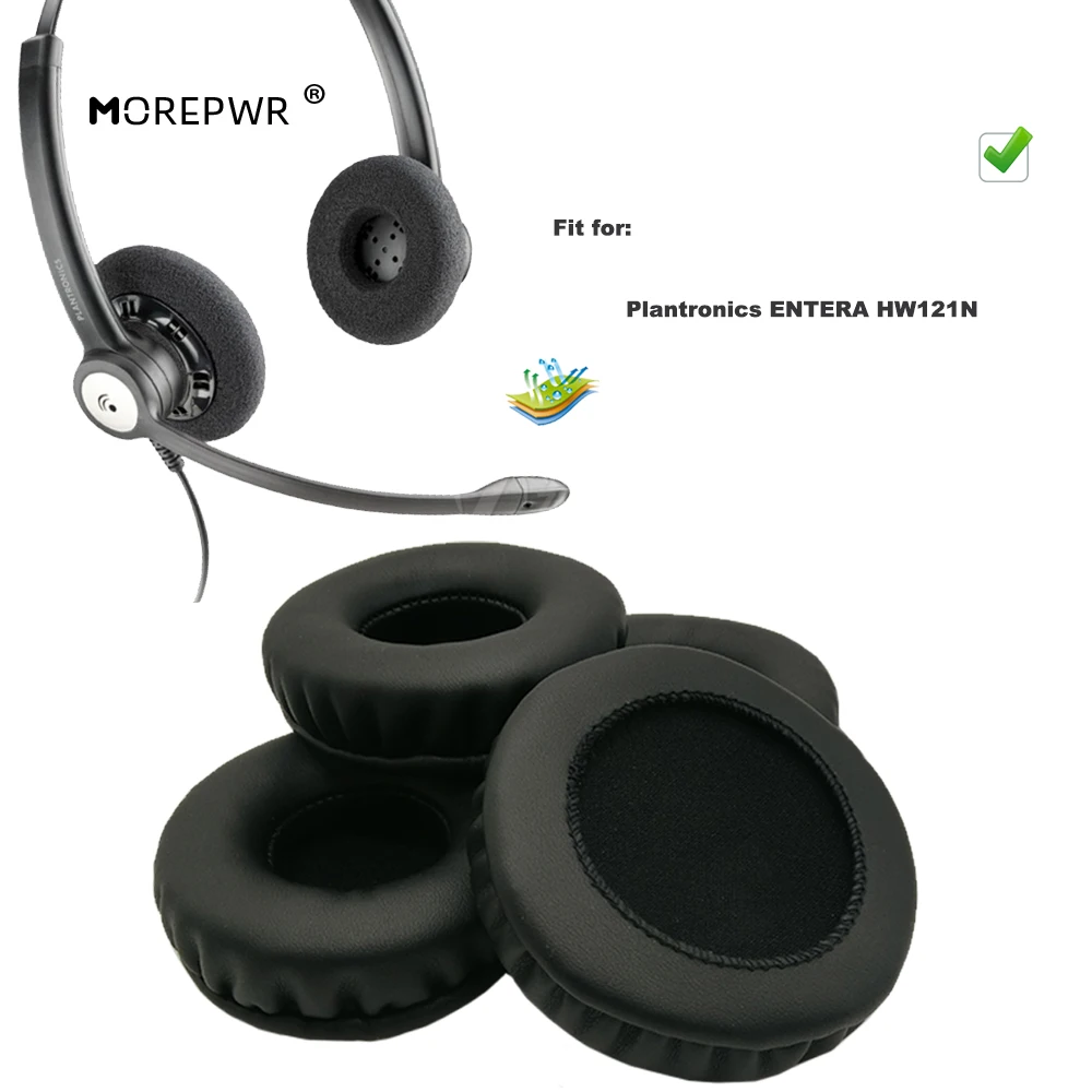 Morepwr New Upgrade Replacement Ear Pads For Plantronics Entera Hw121n