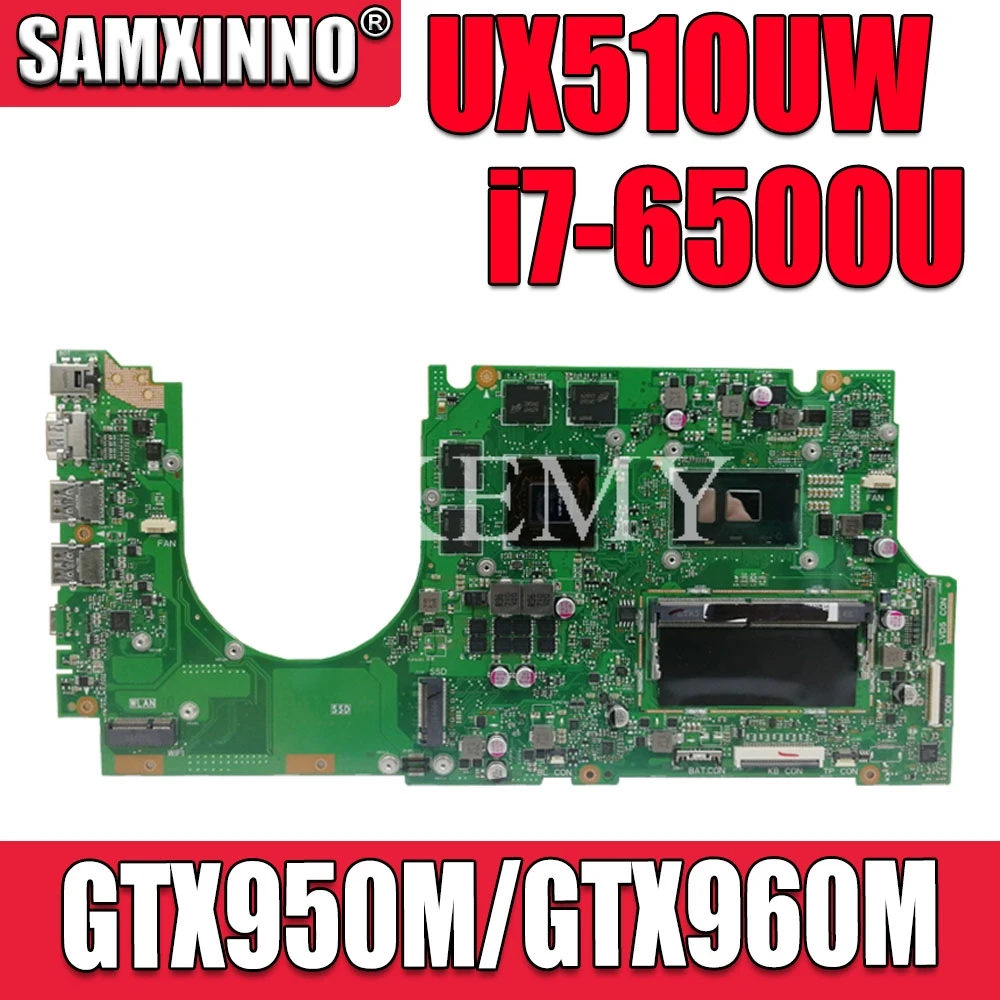 UX510UW материнская плата i7 6500U GTX950M/GTX960M 8 ГБ ОЗУ для For Asus UX510U UX510UX UX510UXK UX510UWK
