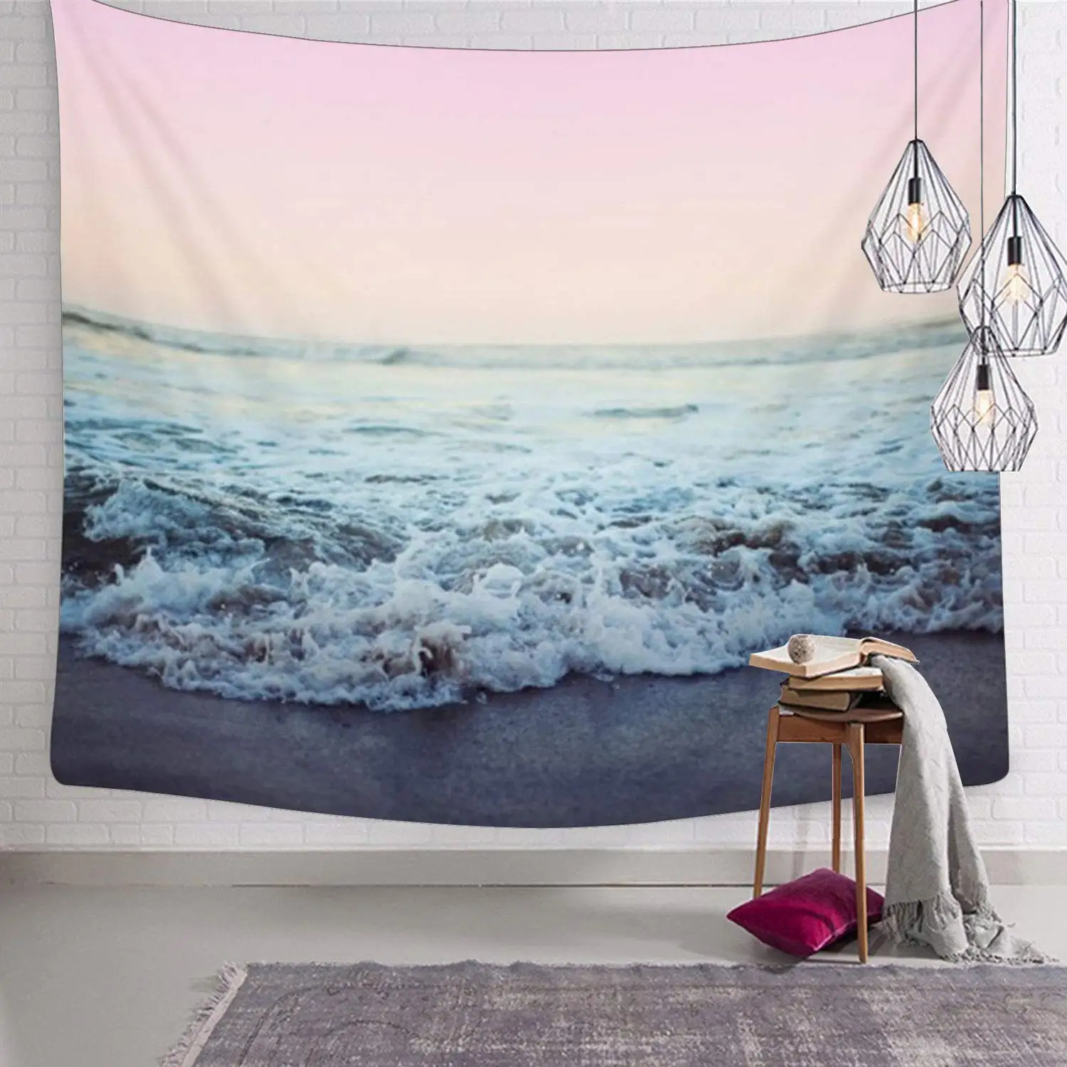 

Ocean Great Wave Tapestry Landscape Wall Art for Bedroom Dorm Decor
