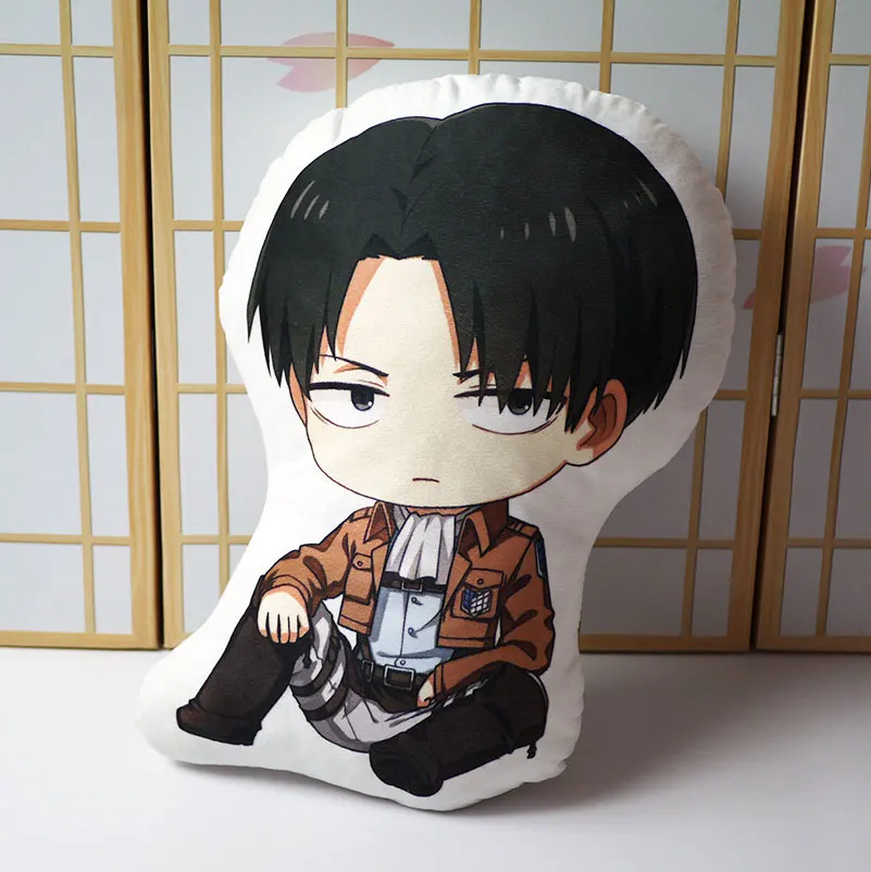 Levi Ackerman диванные подушки атака на Титанов плюшевые игрушки Аниме Shingeki No Kyojin