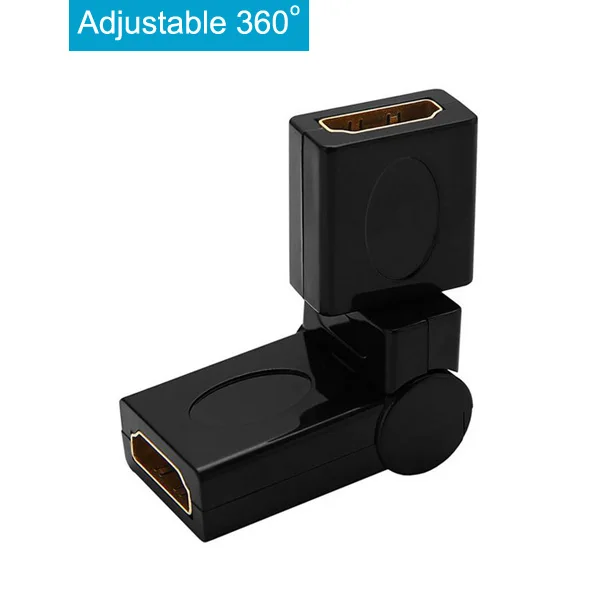Adjust 360 Degree HDMI адаптер «Мама-мама» переходник Удлинитель HDMI адаптер 4K Разъем конвертер для HDTV 1080P - Цвет: Adjust 360 Degree