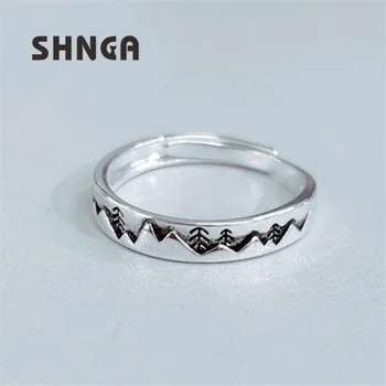 

Cute Sweet 100% Real 925 Sterling Silver Christmas Tree Open Rings For Women Sterling-Silver-Jewelry Anillos BC053