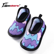 Новая детская пляжная обувь; нескользящие детские сандалии с мягкой подошвой; дышащие носки-тапочки для мальчиков и девочек; обувь для малышей