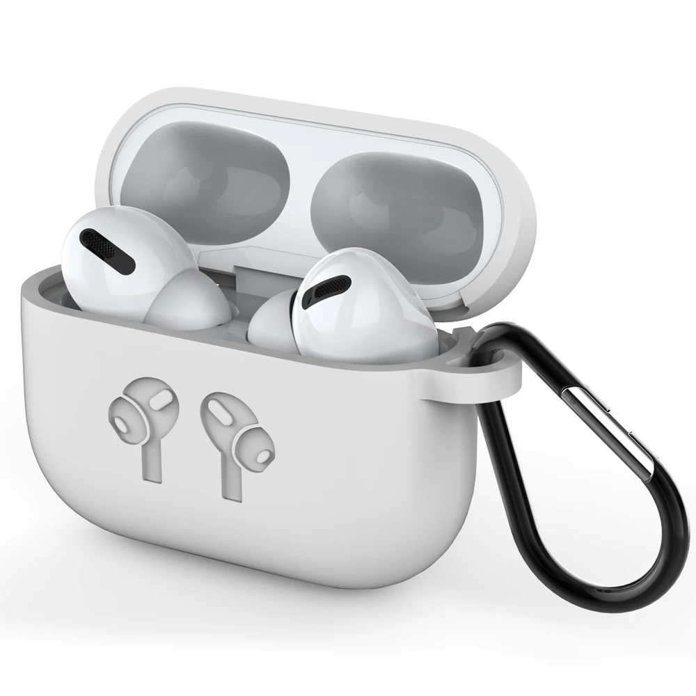 Силиконовый чехол для Apple New AirPods Pro защитный чехол Bluetooth беспроводной TWS покрытие для наушников Аксессуары с брелоком - Цвет: 14