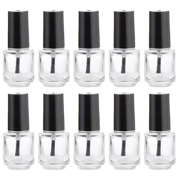 

20pcs Transparent Nail Bottle Practicable Durable Pretty Glass Nail Bottle Polish Nail Bottle Empty Nail Container for Girls