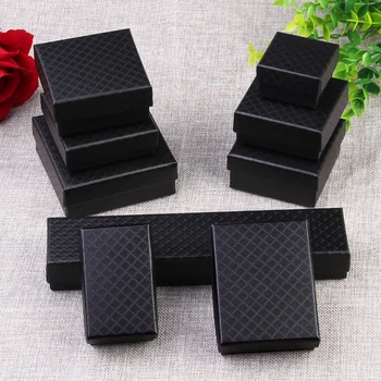 

24pcs Jewelry Box For Necklace Earrings Ring Bracelet Box Wedding Christmas Gift Packaging Paper Jewellery Organizer Display