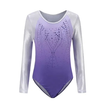 

Ballet Leotard Long Sleeve Dance Wear Children's ballet gymnastics Leotard Girls Ballet Leotards diamond pattern body suit new