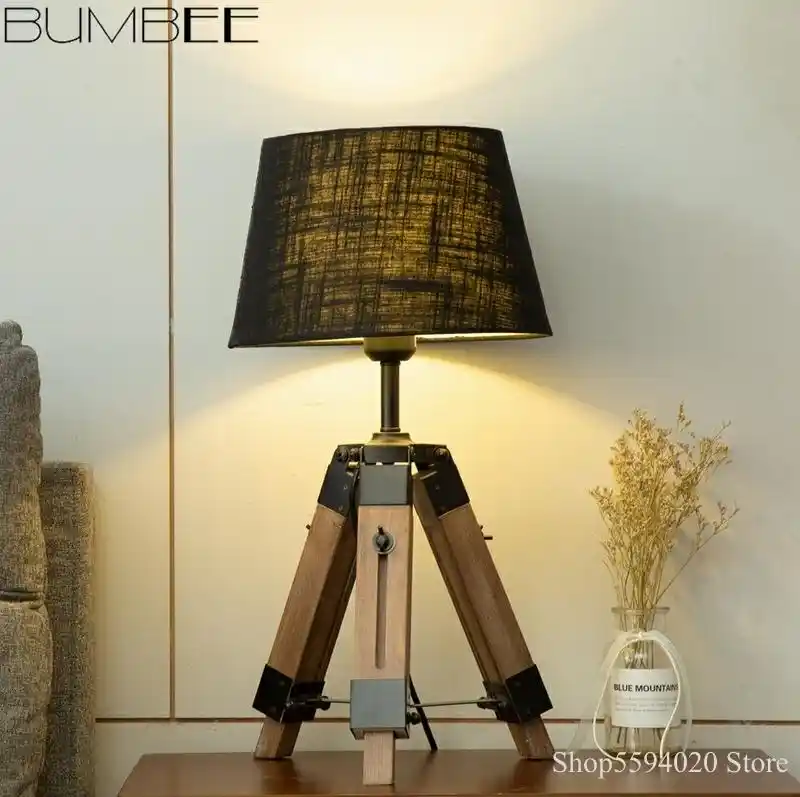 bedside tripod lamp
