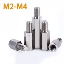 

[M2/M2.5*L+4 M3/M4*L+6] Hex Carbon Steel Male Female Standoff Stud Board Pillar Hexagon Threaded PC Computer Motherboard Spacer