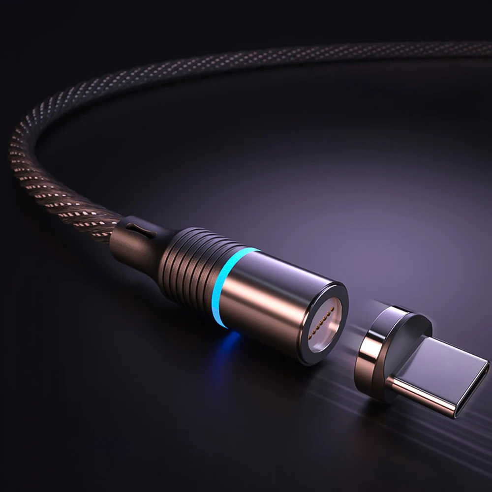 2 м Магнитный usb-кабель для быстрой зарядки три в одном для type C