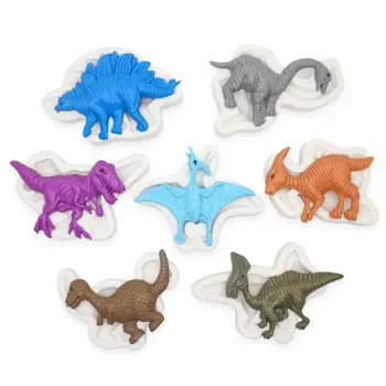 

Luyou 7pcs dinosaurs Silicone Mold Fondant Mould Cake Decorating Tools Cake Gumpaste Molds, Kitchen Accessories FM1930