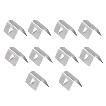 

10 Pcs Car Rain Eyebrow Clip Wind Rain Deflector Metal Fitting Clips Replacement for Heko G3 Send Clip