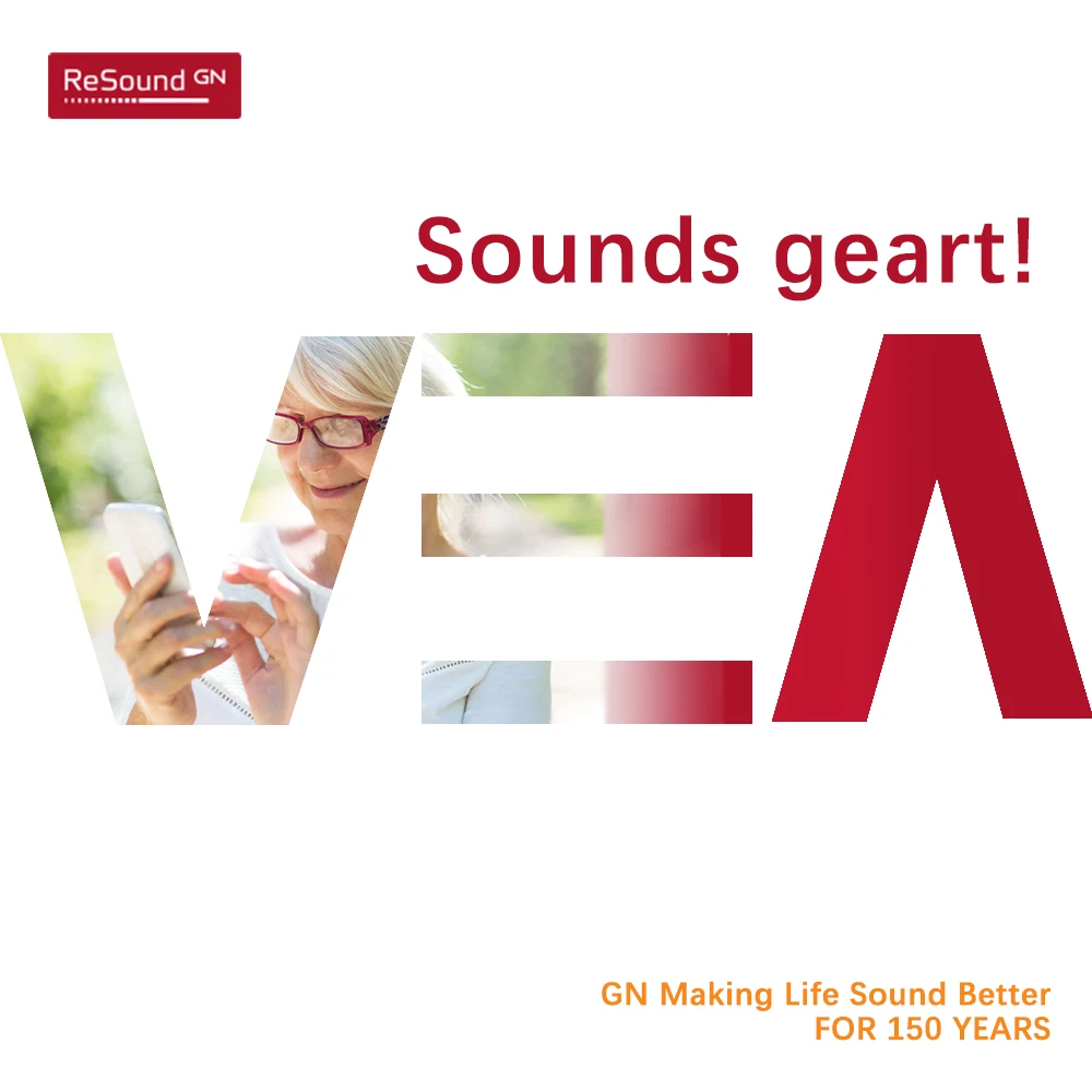 GN Resound VEA Hearing Aid Aids Mini Digital Wireless BTE Sound Amplifiers w Rechargeable Batteries 2