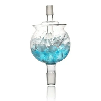 

Water bottle glass ice bowl used in Arabian pot Russian water bottle tips dab rig for smoking crystal hookah set