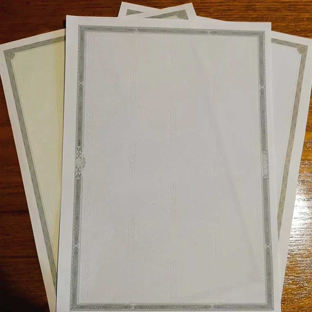 

50 Sheets Per Bag A4 Printable Certificate Core Inner Page Award Retro Paper certificate of completion New Style DIY