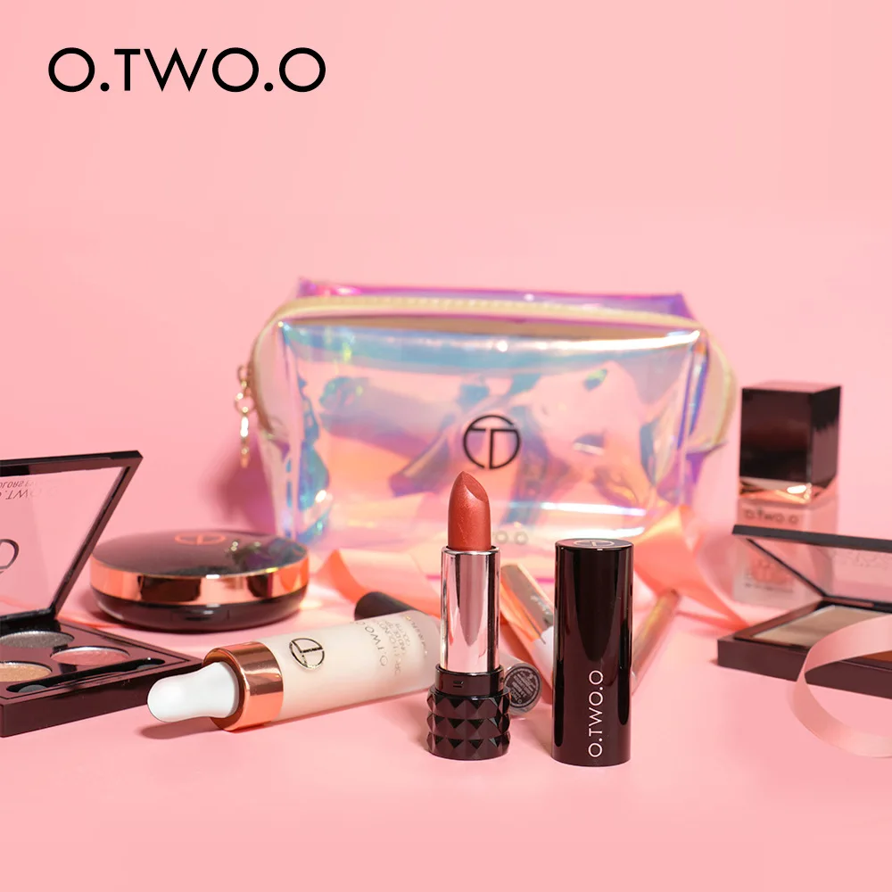 

O.TWO.O Brand Make up Set 9 PCS Face Powder Foundation Lipstick Eyeshadow Eyeliner Mascara Eyebrow pencil Ladies Makeup Kit Gift