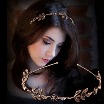 

Trendy Hair Jewelry For Women's Delicate Crystal Rhinestone Handmade Headbands Bride Hair Band Romantic Wedding Hair Accessories